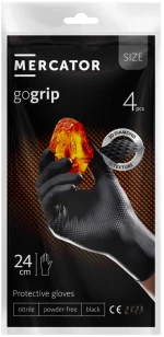 Amio - ΓΑΝΤΙΑ ΝΙΤΡΙΛΙΟΥ MERCATOR GOGRIP ΣΕ ΜΑΥΡΟ ΧΡΩΜΑ MEDIUM (M) 4ΤΕΜ. (MER20776/AM)