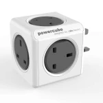 Allocacoc PowerCube Original 5 Outlets – UK Grey - Πολύπριζο 5 θέσεων UK Γκρι - 7100GY/UKORPC