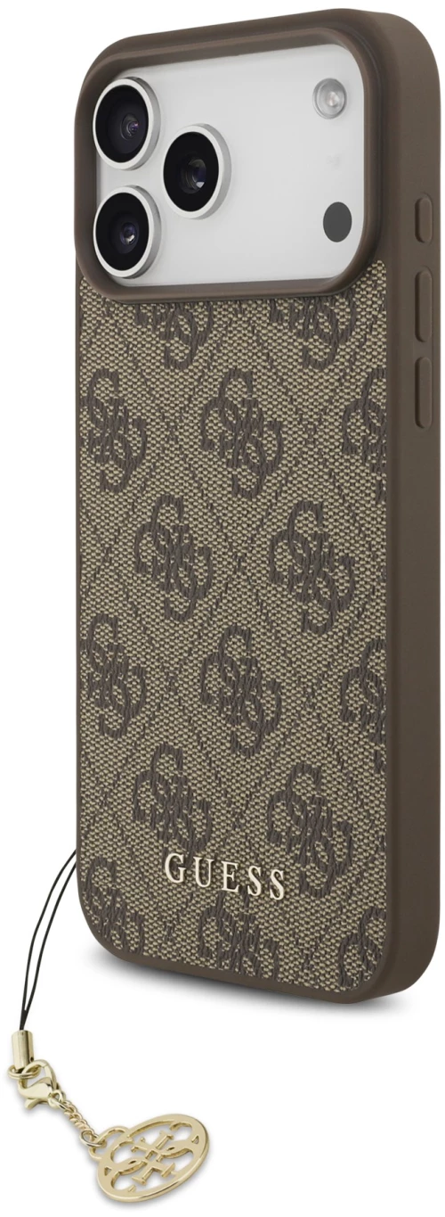 Guess - 4G Charm Θήκη για iPhone 17 Pro Max – Tone-on-Tone Brown