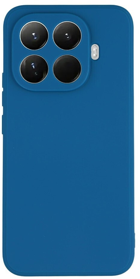 Θήκη TPU Σιλικόνης με Υφασμάτινη Επένδυση για Xiaomi 15T Pro - Σκούρο Μπλε