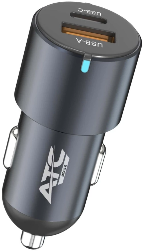 ATC-CA06 Φορτιστής Αυτοκινήτου USB-A & Type-C 60W