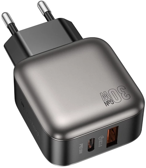 LAMTECH DUAL PORT GaN CHARGER PD30W GREY