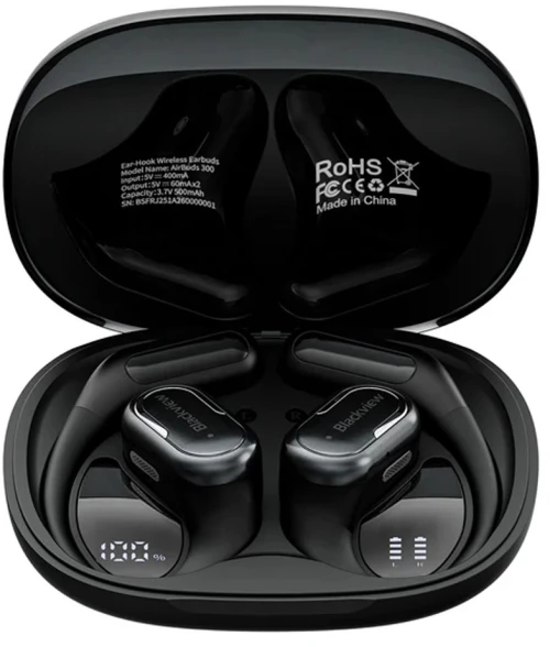BLACKVIEW BT6 AIRBUDS 300 WITH CHARGING DOCK OBSIDIAN BLACK