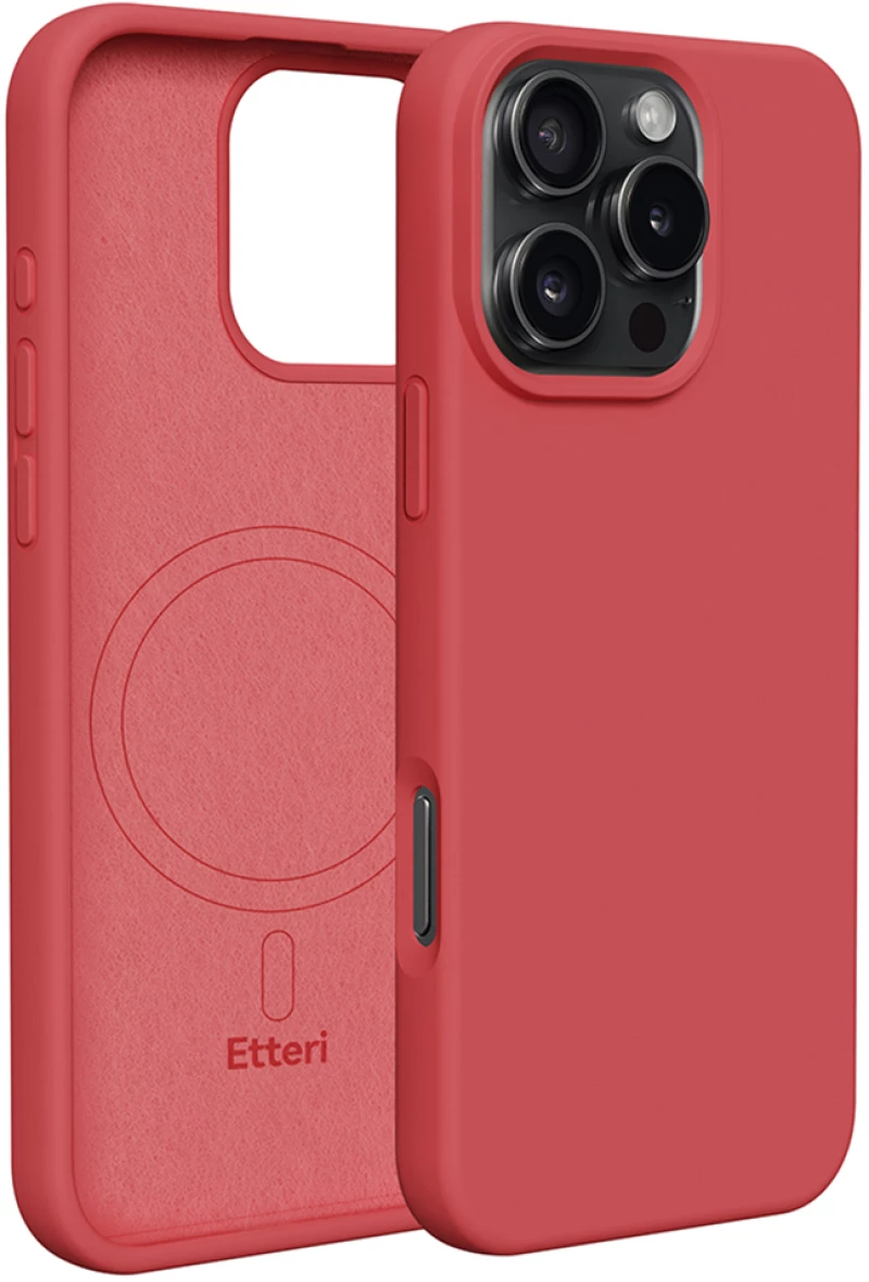 Etteri Θήκη TPU Σιλικόνης Mag Invisible για iPhone 16 Pro Max - Φούξια