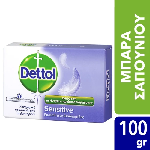 DETTOL σαπούνι αντιβακτηριδιακό sensitive 100gr