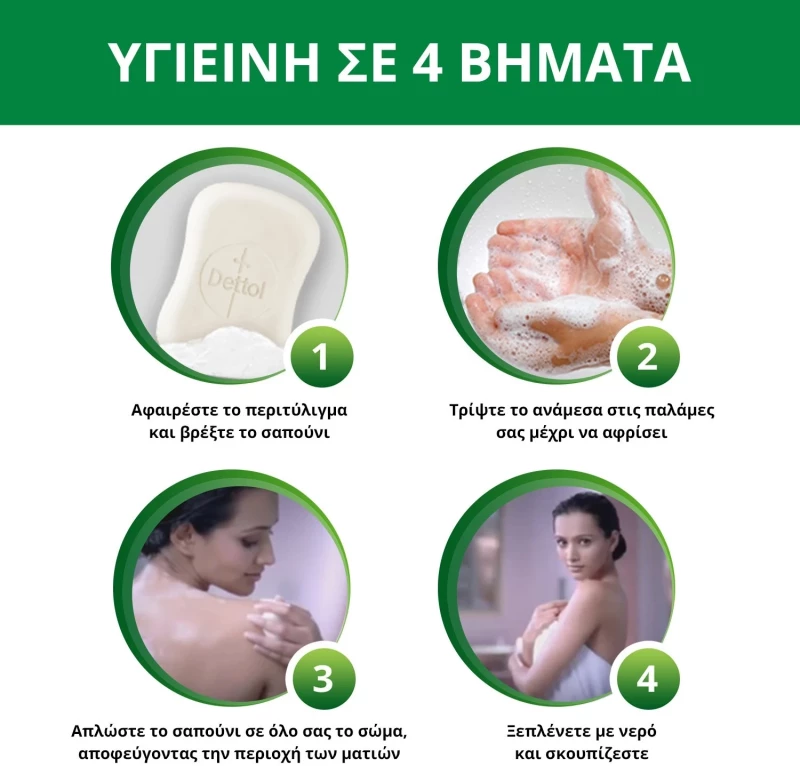 DETTOL σαπούνι αντιβακτηριδιακό sensitive 100gr
