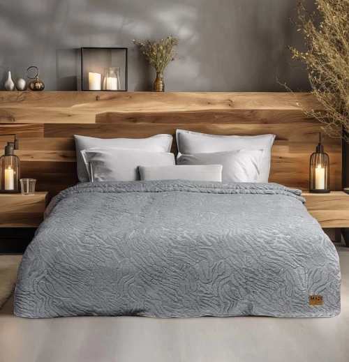 Κουβέρτα Μονή (160x220) Zanoria Grey MADI