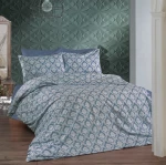 Παπλωματοθήκη Υπέρδιπλη 220x240 Οφηλία 279 Blue Dimcol