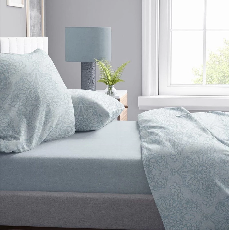 Παπλωματοθήκη Μονή 160x240 Άρτεμις 705 Light Blue-Grey βαμβακερή Dimcol