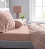 Παπλωματοθήκη Μονή 160x240 Άρτεμις 703 Dusty Rose βαμβακερή Dimcol