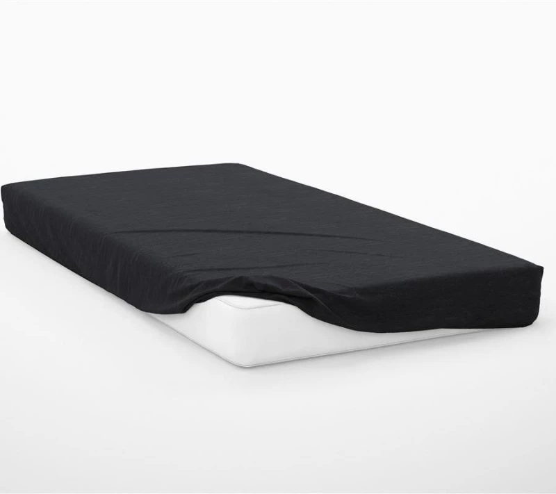 Σεντόνι Υπέρδιπλο (160x200+30) Με Λάστιχο Exotic Line Black βαμβακερό DimCol