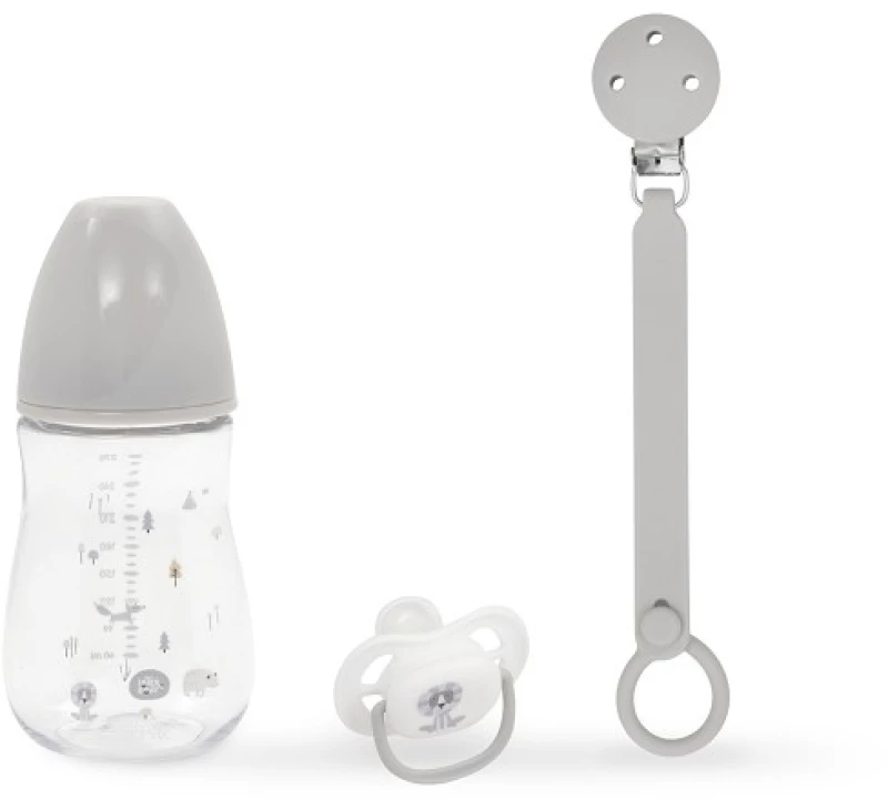 Interbaby Βρεφικό Σετ Δώρου 3 τμχ Grey