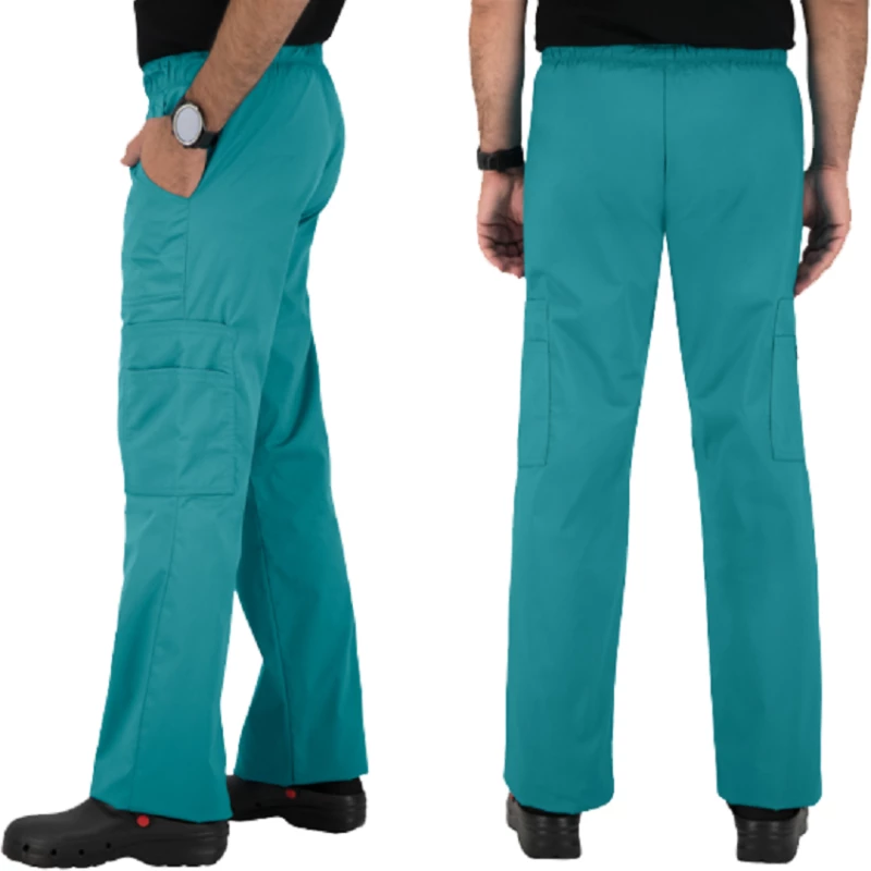 Unisex Ελαστικό Cargo Παντελόνι Ιατρικής Βεραμάν - Cherokee Mr Cargo WWE4005 Pants Teal