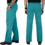 Unisex Ελαστικό Cargo Παντελόνι Ιατρικής Βεραμάν - Cherokee Mr Cargo WWE4005 Pants Teal
