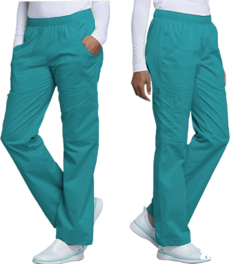 Unisex Ελαστικό Cargo Παντελόνι Ιατρικής Βεραμάν - Cherokee Mr Cargo WWE4005 Pants Teal