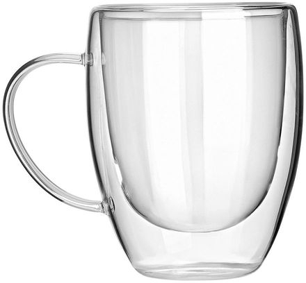 Estia Κούπα Γυάλινη 350ml Διπλού Τοιχώματος Διάφανη 07-35396