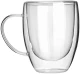 Estia Κούπα Γυάλινη 350ml Διπλού Τοιχώματος Διάφανη 07-35396