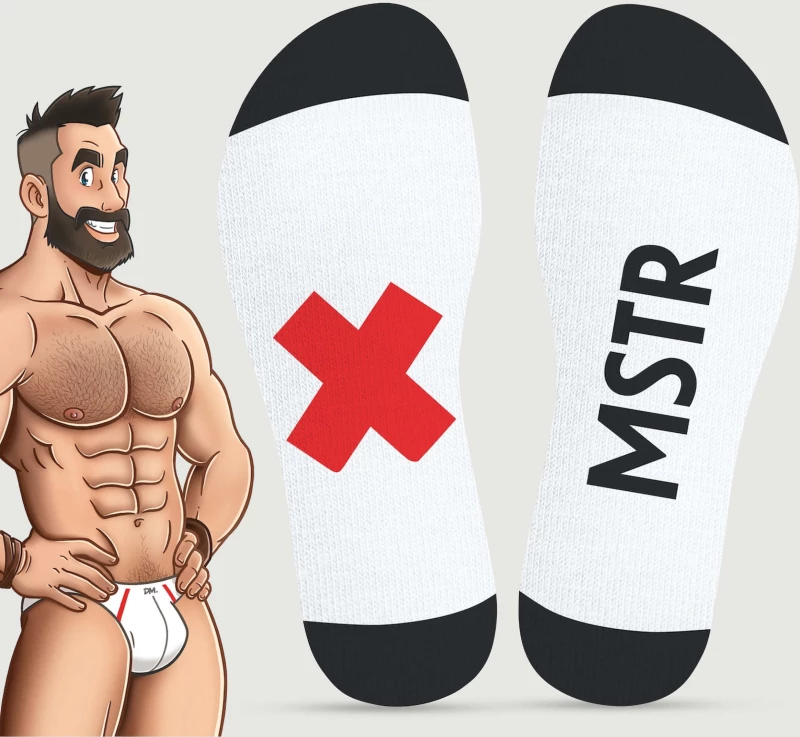 Ανδρικές Κάλτσες MSTR Socks - Λευκές