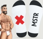 Ανδρικές Κάλτσες MSTR Socks - Λευκές
