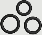 Σετ Δαχτυλίδια Πέους Forto F-39 Trio Cock Ring Set - Μαύρο