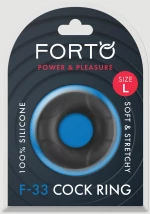 Δαχτυλίδι Πέους Σιλικόνης Forto F-33 25 mm Silicone Large Cock Ring - Μαύρο