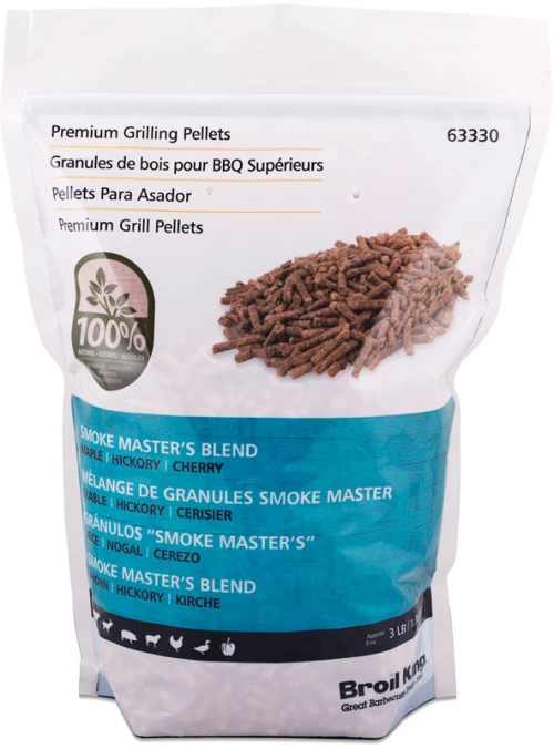 ΜΙΓΜΑ PELLET ΣΦΕΝΔΑΜΟΣ-ΚΑΡΥΔΙΑ-ΚΕΡΑΣΙΑ (SMOKE MASTER'S BLEND) (1,5 kg)-BROIL KING