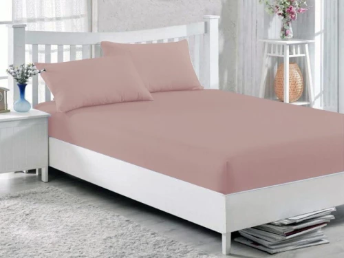 Κατωσέντονο με Λάστιχο Ανοιχτό Σάπιο Μήλο 100% Βαμβακερό Γαρύφαλλο 100-180x200+30cm - 160x200+30