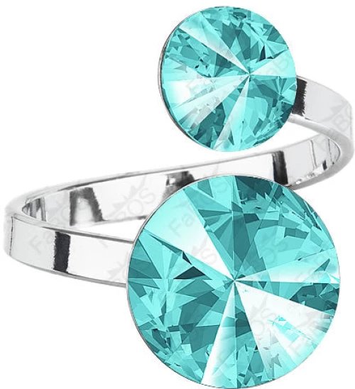 Δαχτυλίδι με Κρύσταλλα Swarovski και Επίστρωση Ροδίου (F1131)