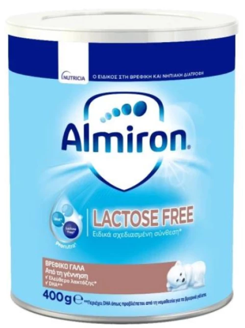 Nutricia Almiron FL Βρεφικό Γάλα Σκόνη 0m+ Χωρίς Λακτόζη 400gr