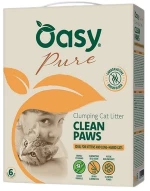 Oasy Συγκολλητική Άμμος Γάτας Clean Paws Χωρίς Άρωμα 6lt