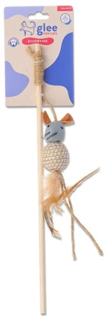 Glee Παιχνίδι Γάτας Mouse Ball Wand Pine Wood με Catnip 15.5cm