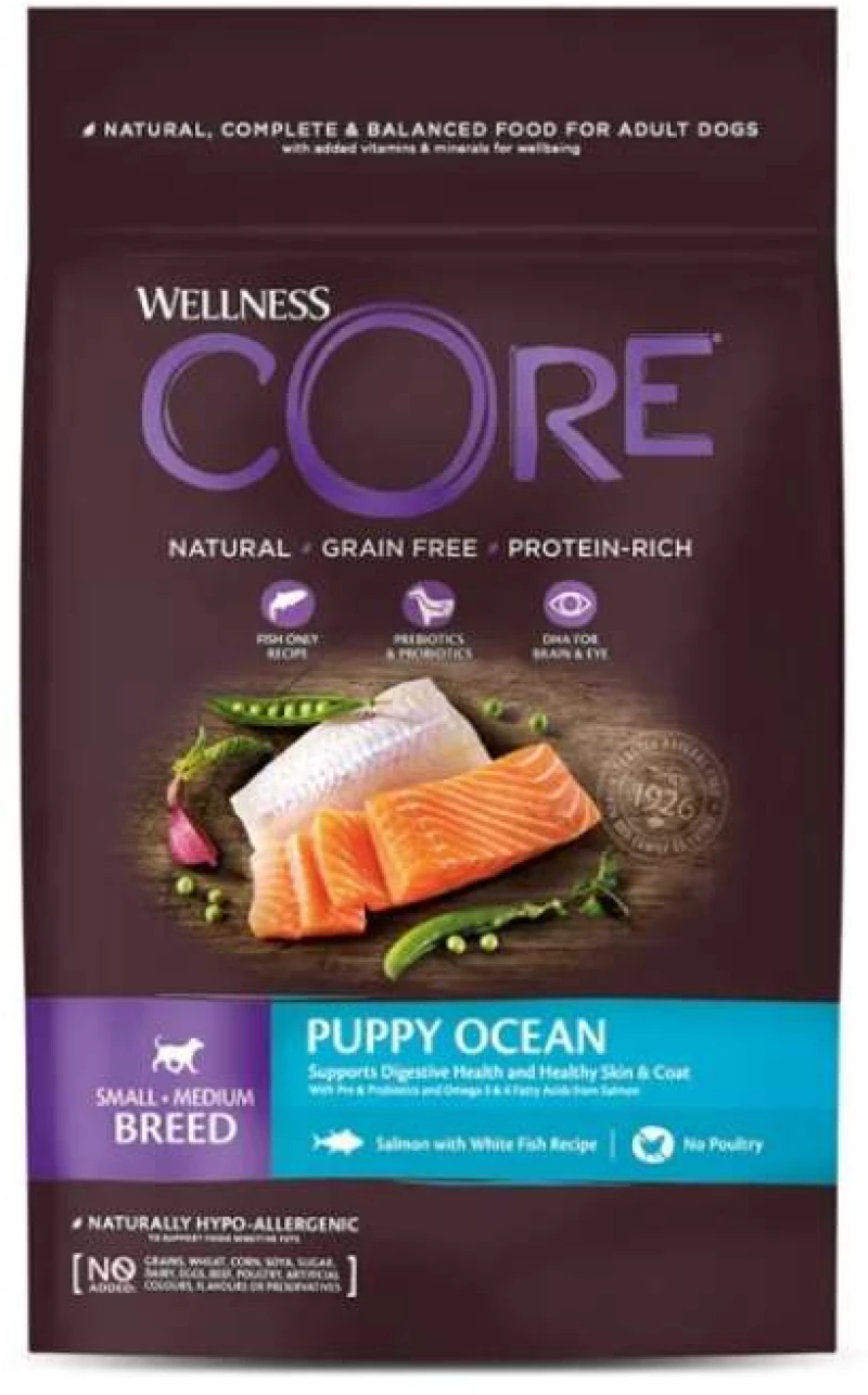 Wellness Core Ξηρά Τροφή Σκύλου Puppy Small-Medium Breed Ocean 1.5kg
