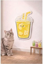 Αυτοκόλλητο Ονυχοδρόμιο Drunk But Happy Cat Scratcher Pineapple 45x60cm