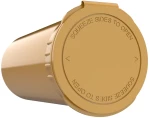 Poptop Gold Plastic Container 35mm