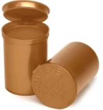 Poptop Gold Plastic Container 35mm