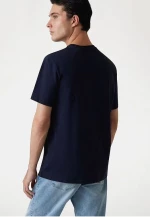 Guess ανδρικό βαμβακερό t-shirt regular fit μπλε M5YI15I3Z14-G7V2