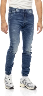 Cover Jeans ανδρικό βαμβακερό Jogger Tapered fit τζιν Como μπλε E5550