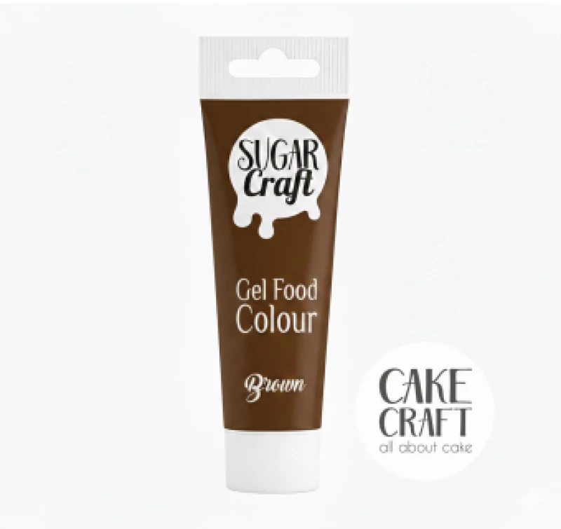 Χρώμα Ζαχαροπλαστικής σε Τζελ SugarCraft - brown / Καφέ 30gr