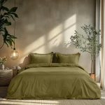 Beauty Home Σετ σεντόνια διπλά Art 1700 Harmony 200x270 Λαδί