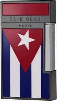 Αναπτήρας Πούρου Elie Bleu Diamond JetFlame Cuban Flag Pocket Lighter