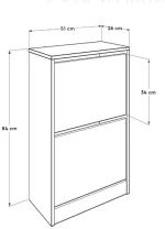 Παπουτσοθήκη Flat Λευκό 51x84x26cm (ΠxΥxΒ)