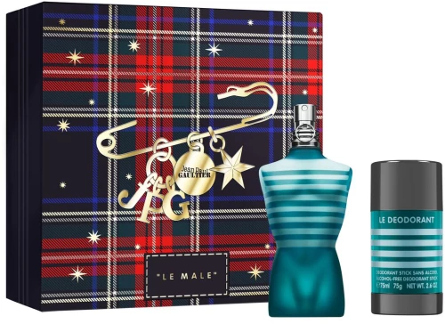 Jean Paul Gaultier - Le Male EDT 75 ml + Deodorant Stick - Giftset / Beauty