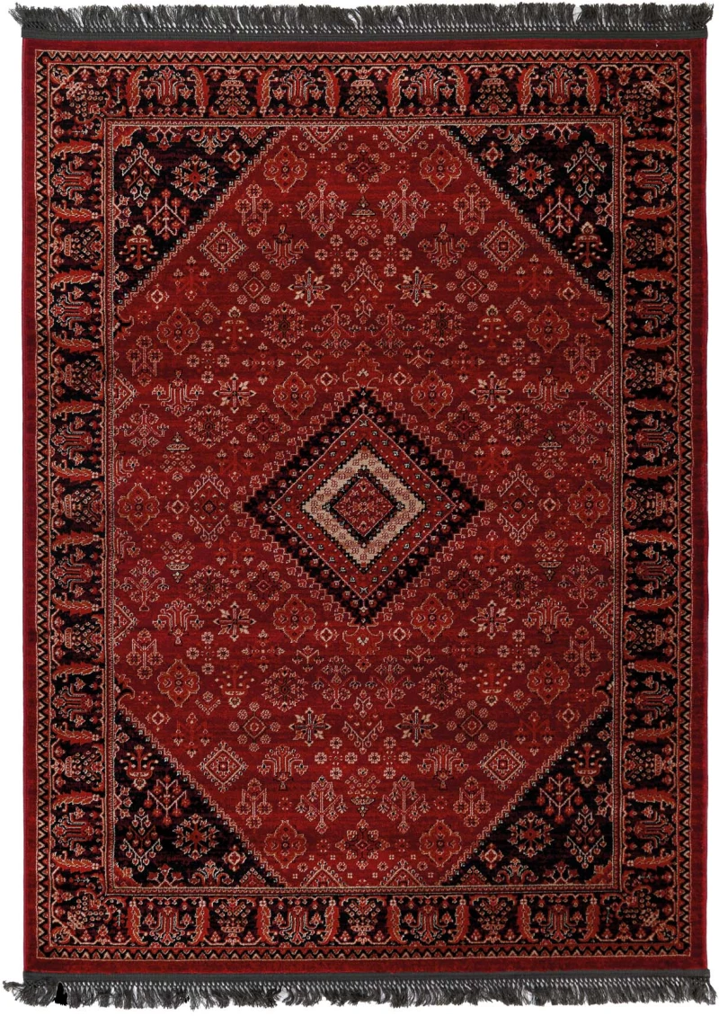 Κλασικό χαλί Afgan 306A D.RED BLACK Royal Carpet - 240 x 300 cm
