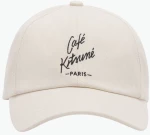 Maison Kitsune Cafe Kitsune Cap Hat Tapioca