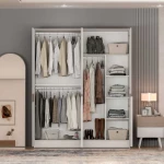 Σκελετός Ντουλάπας Milano λευκό Mink 180x223x60 cm (ΜxΥxΒ)