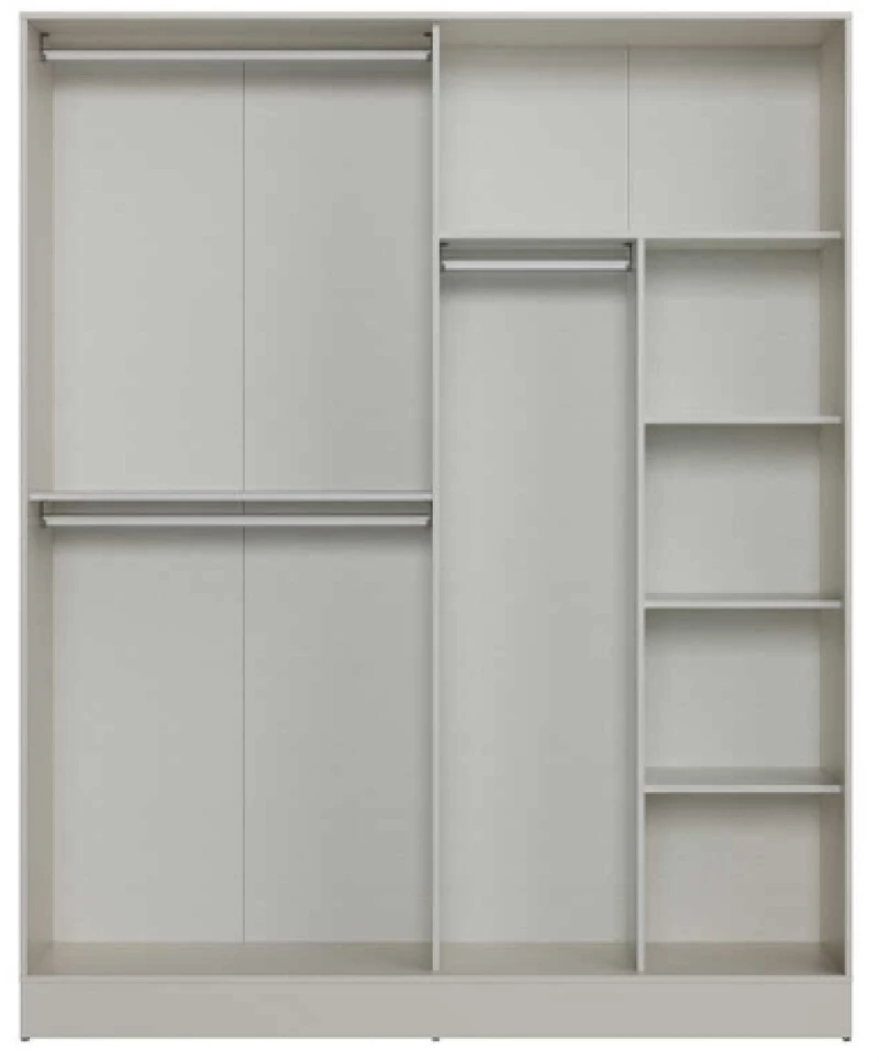 Σκελετός Ντουλάπας Milano λευκό Mink 180x223x60 cm (ΜxΥxΒ)