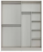 Σκελετός Ντουλάπας Milano λευκό Mink 180x223x60 cm (ΜxΥxΒ)