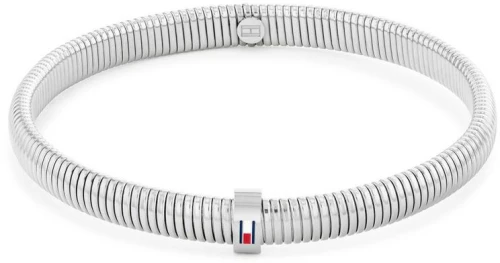 Γυναικείο Βραχιόλι Χειροπέδα TOMMY HILFIGER από ανοξείδωτο ατσάλι  σε ασημί χρώμα 2781004