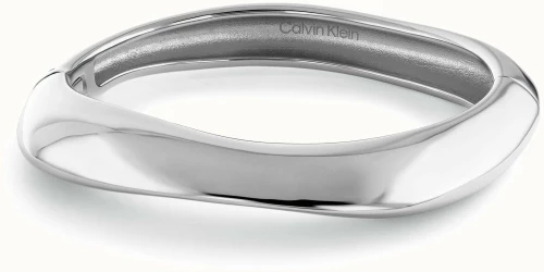 Γυναικείο Βραχιόλι Χειροπέδα CALVIN KLEIN από ανοξείδωτο ατσάλι  σε ασημί χρώμα 35000817