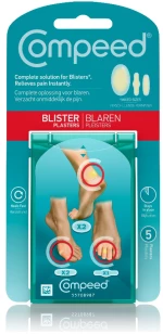 Compeed Blisters Mixpack Επιθέματα για Φουσκάλες σε 3 Μεγέθη - 5τμχ